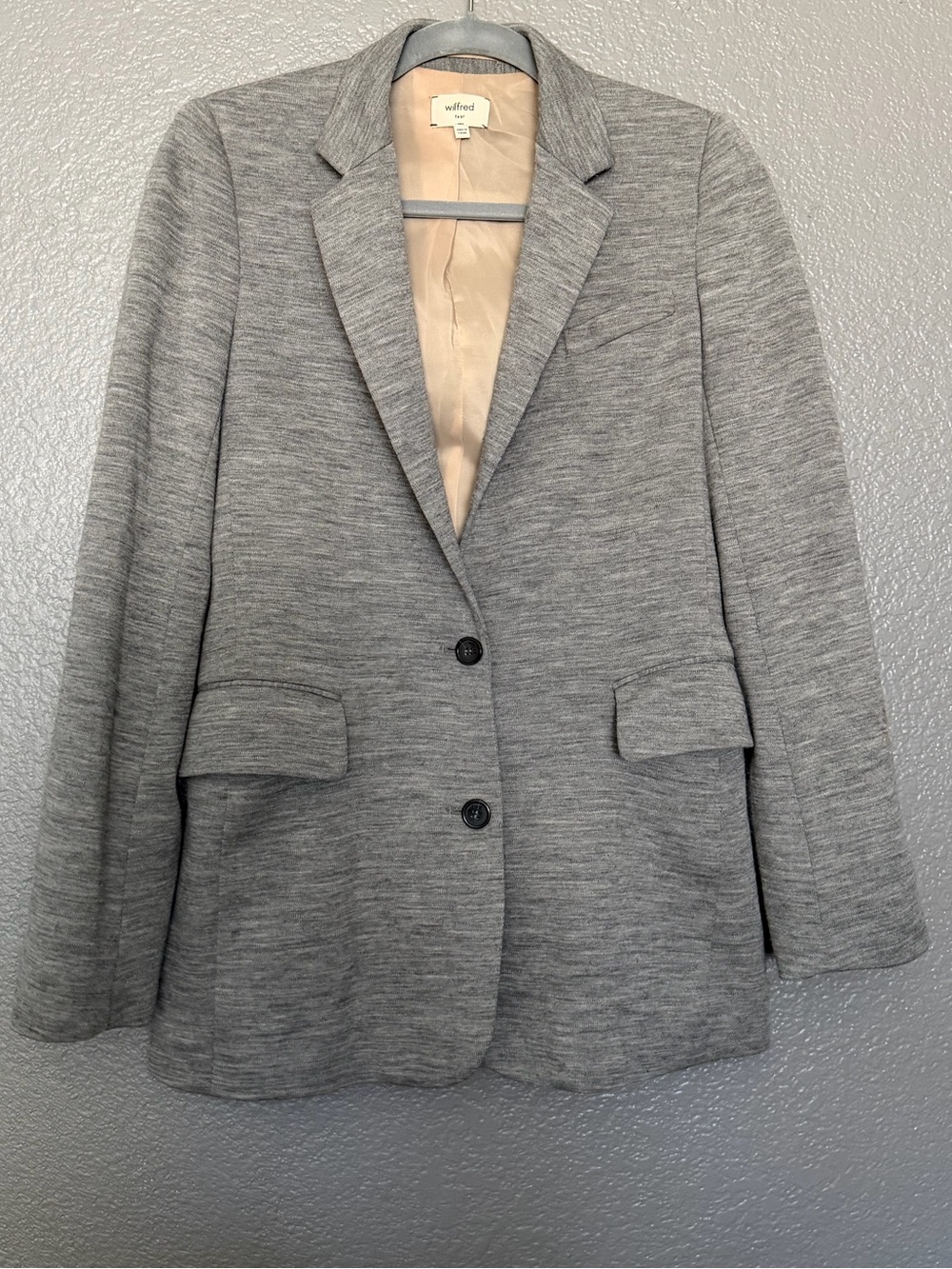 Wilfred Heather Gray Two-Button Blazer